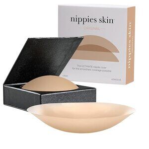 NEW B-SIX Nippies Skin Original Silicone Nipple Covers Caramel A-C